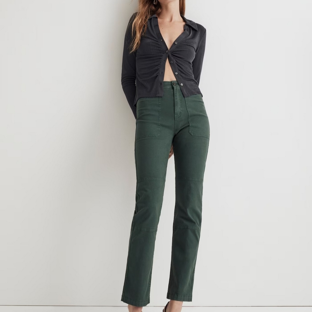 NWOT Madewell Petite 90s Straight Utility Pant